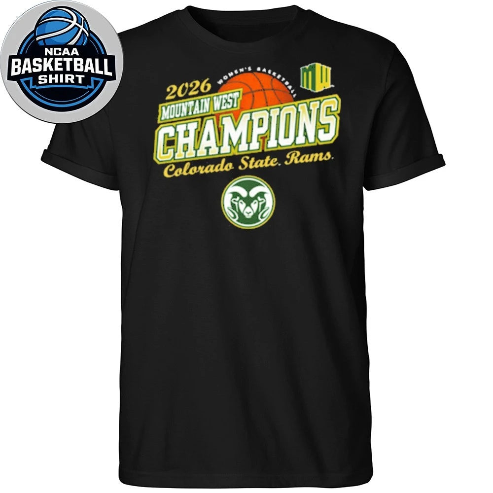 Awesome Colorado State Rams Women’s Basketball 2026 Mountain West Tournament Champions T-Shirt