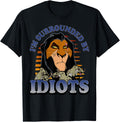 The Lion King Retro Scar Surrounded by Idiots Logo T-Shirt