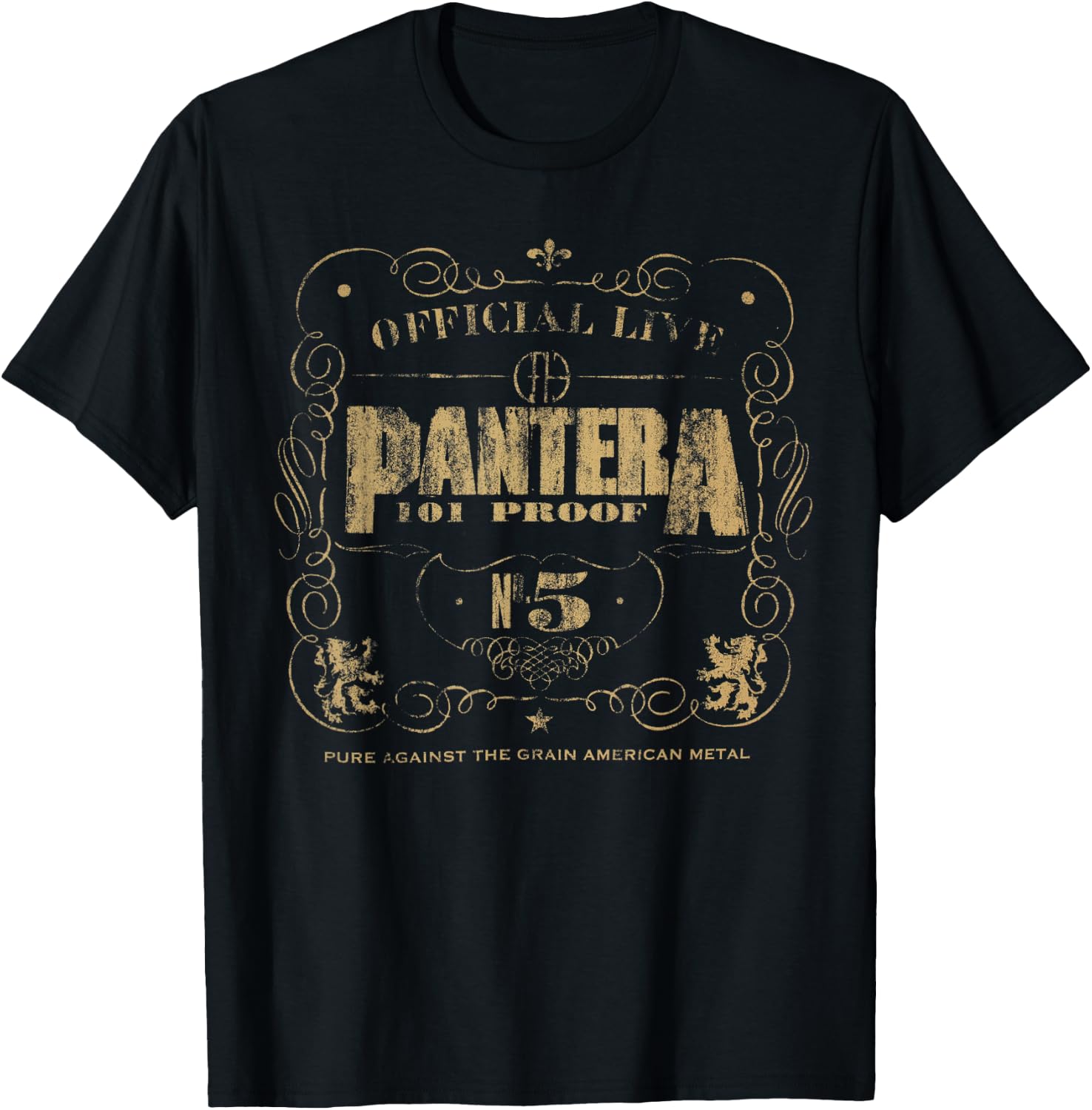 Official 101 Proof Black Unisex Adult T-Shirt