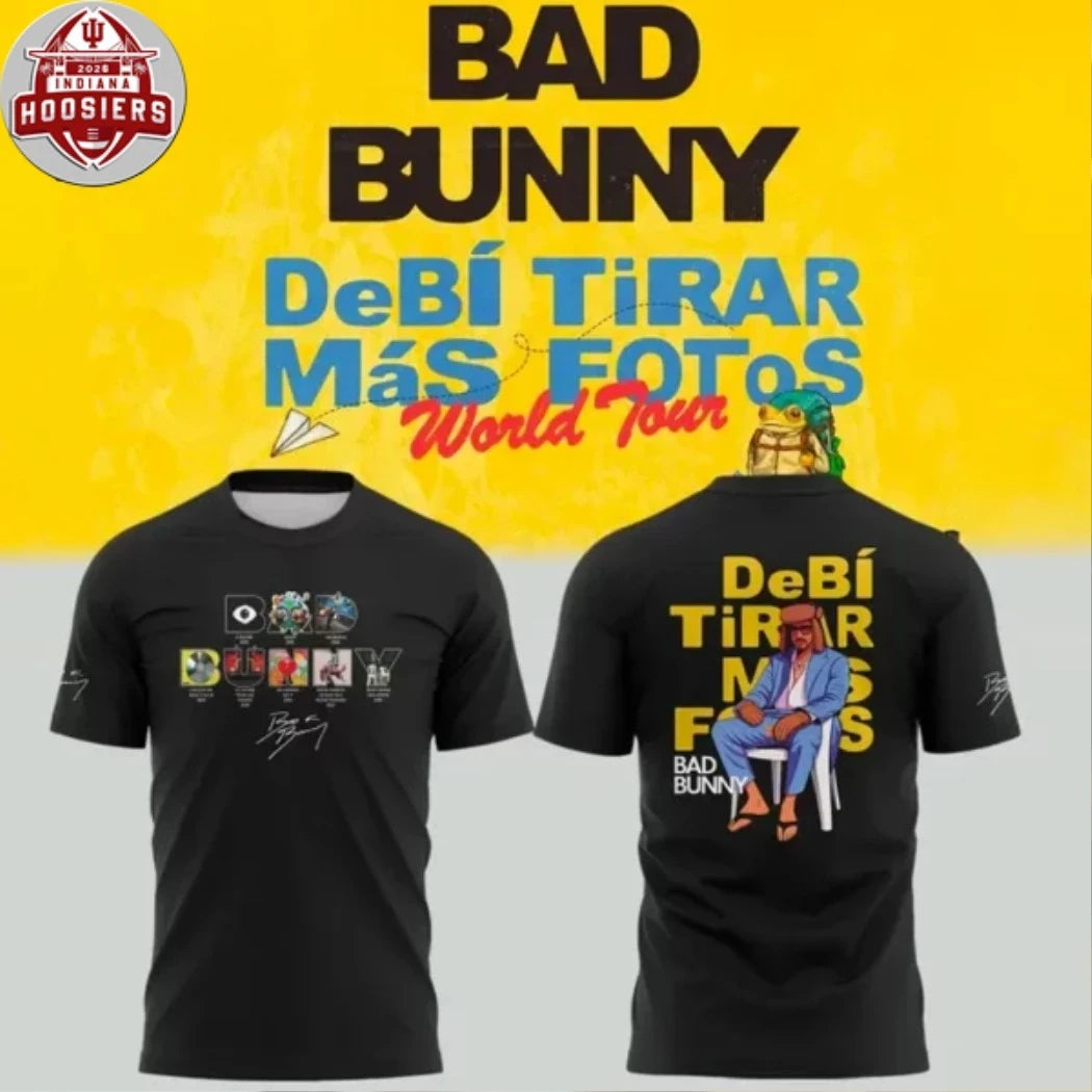 Bad Bunny x Debi Tirar Mas Fotos World Tour 2026 Limited Edition Hoodie T-Shirt