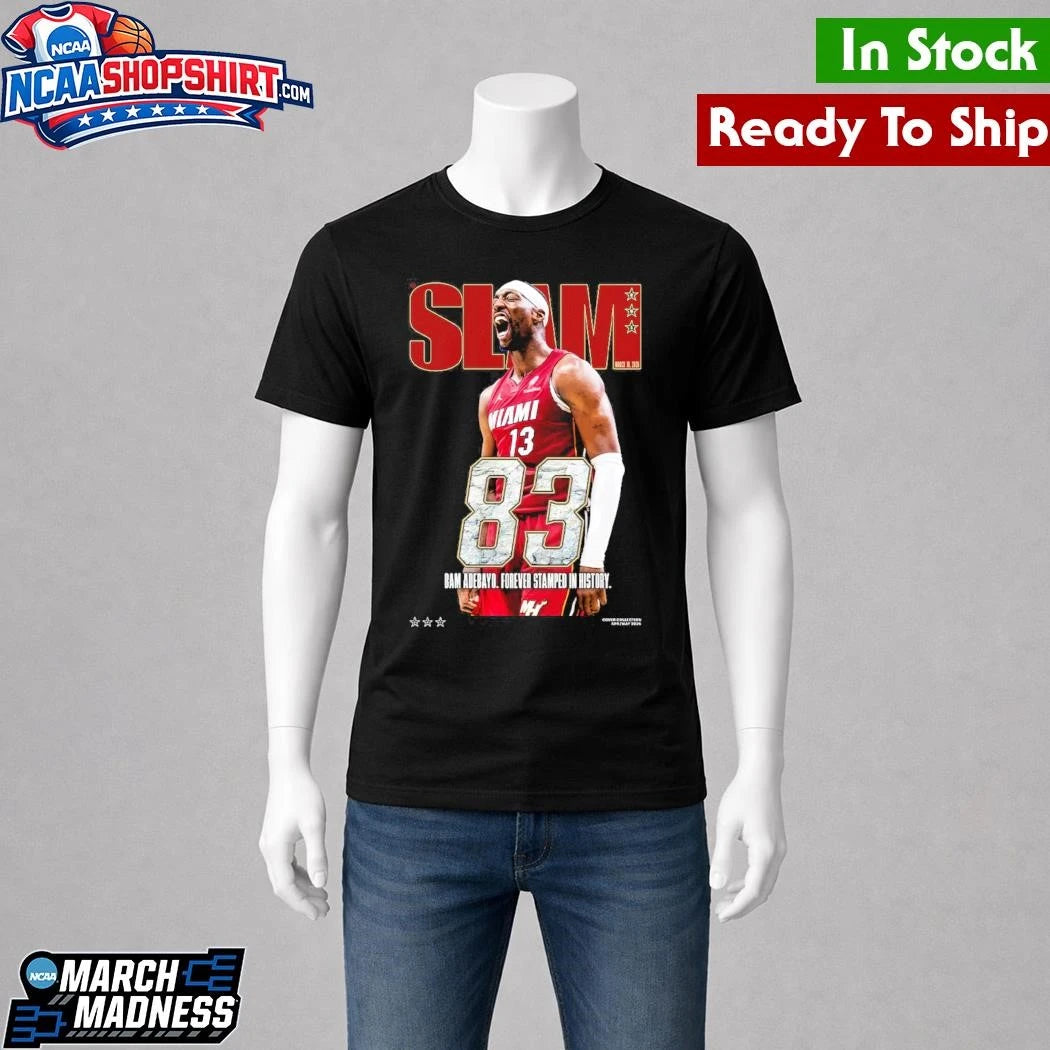 Bam Adebayo Miami Heat SLAM 83 Points Coverove Shirt