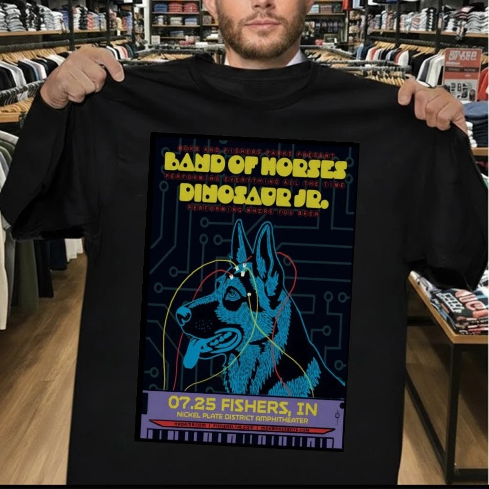 Band Of Horses And Dinosaur JR. 7-25-2026 Fishers IN Poster Shirt