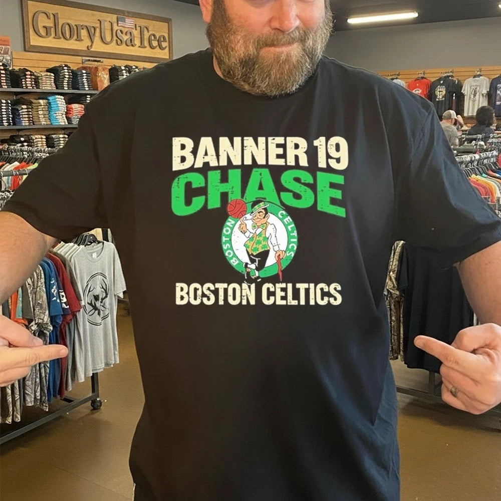 Banner 19 Chase Boston Celtics Vintage Playoff Quest Shirt