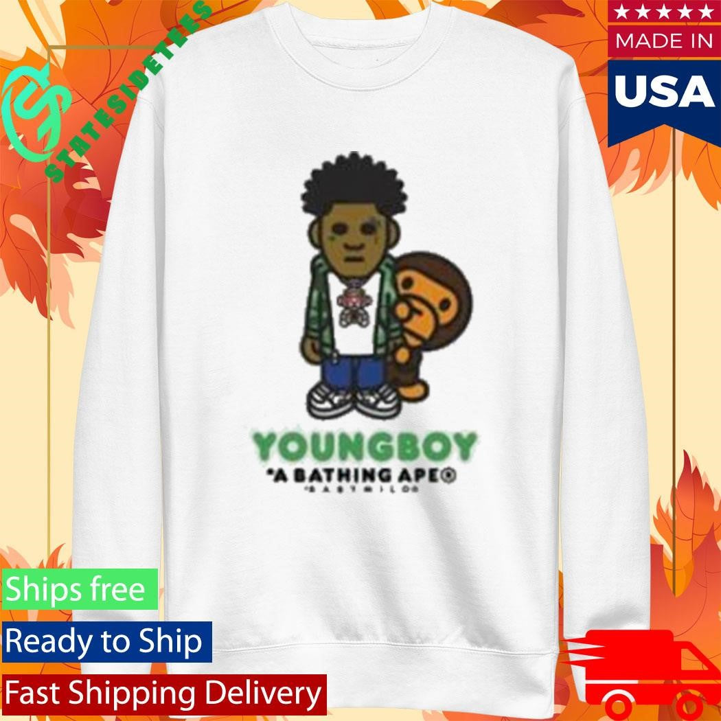 Bape X Youngboy Never Broke Again Milo Shirt