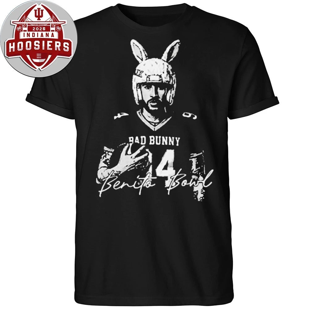Benito Bowl Bad Bunny Football Signature T-Shirt