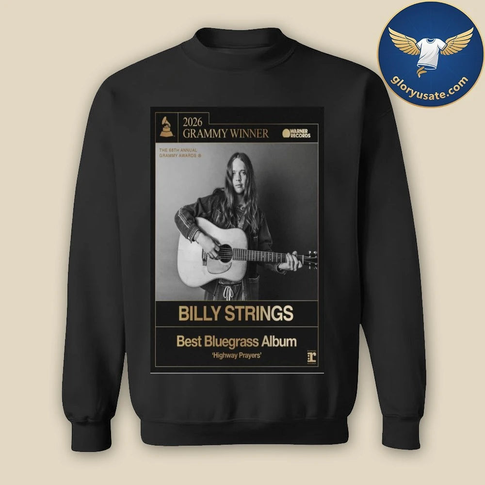 Billy Strings Grammy Winner 2026 Poster Shirt