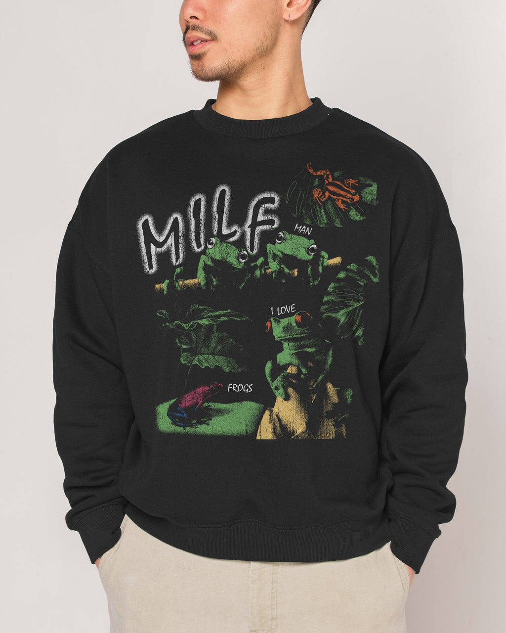 Man I Love Frogs Jungle Edition Sweatshirt