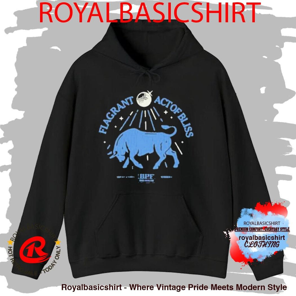Black Pistol Fire Blue Bull Flagrant Act Of Bliss Shirt