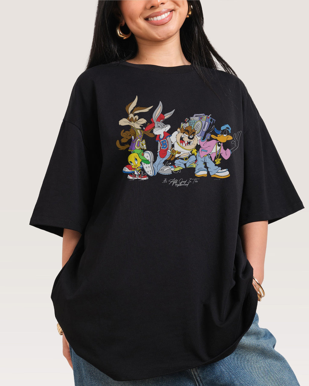 It’s All Good in the Neighborhood Oversized Tee