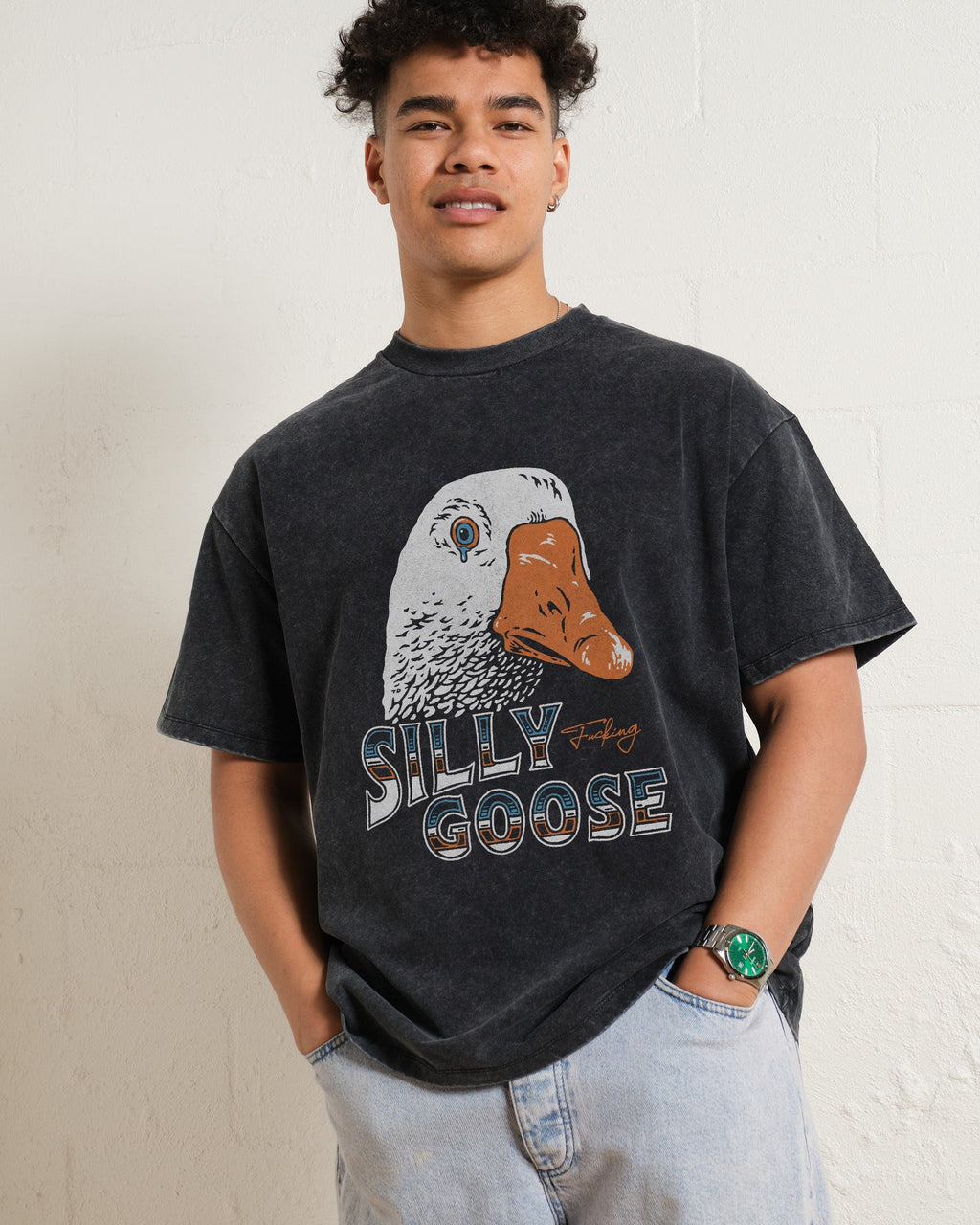 Silly Fkn Goose Oversized Tee