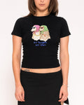 No Thoughts, Just Vibes Longline Baby Tee