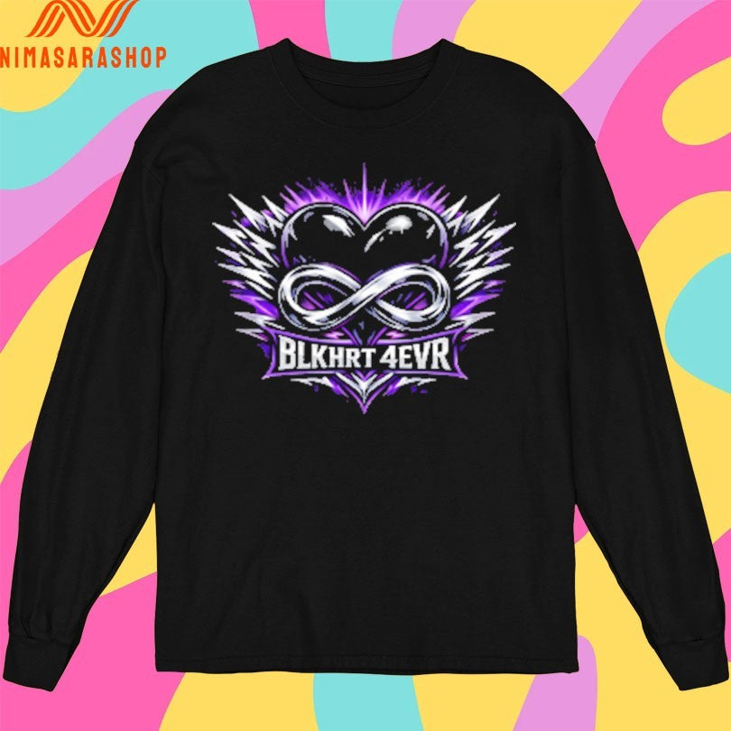 Blk Hrt 4Ever Heart Shirts