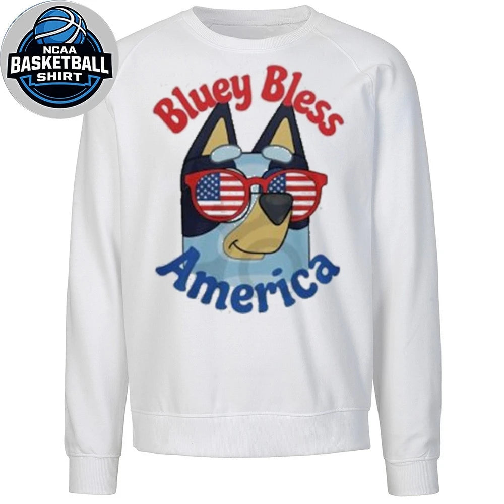 Bluey Bless America 250th Anniversary Patriotic Shirt