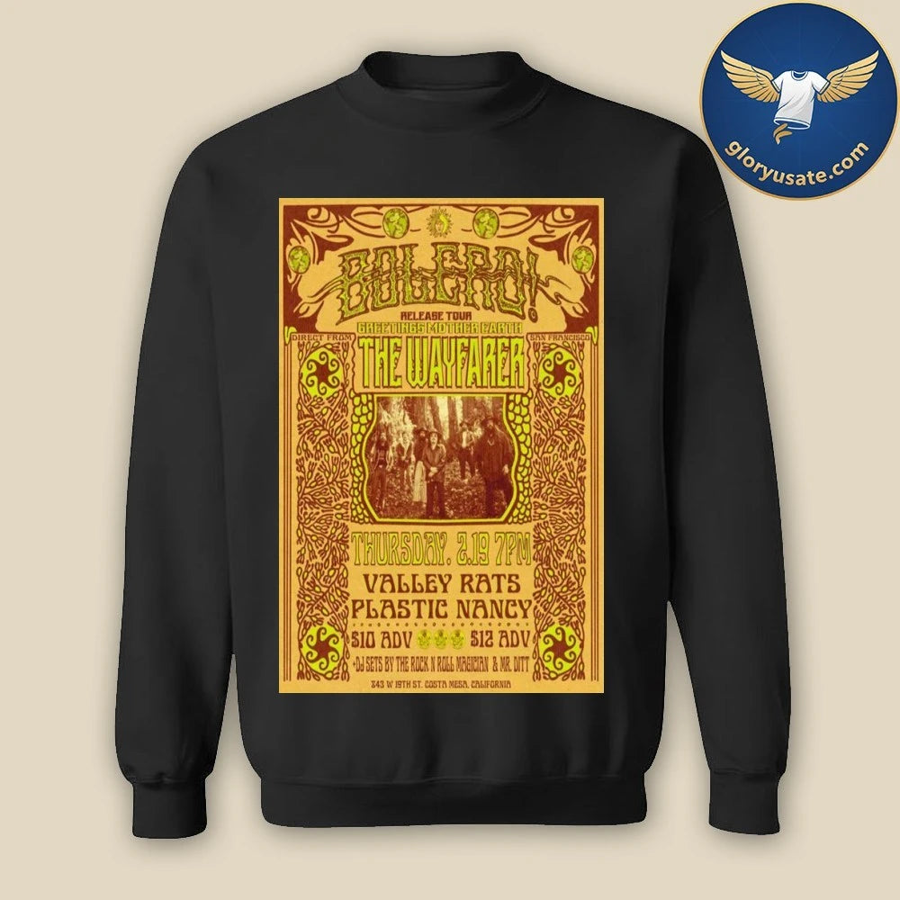 Bolero The Wayfarer February 19 2026 Concert Poster Shirt