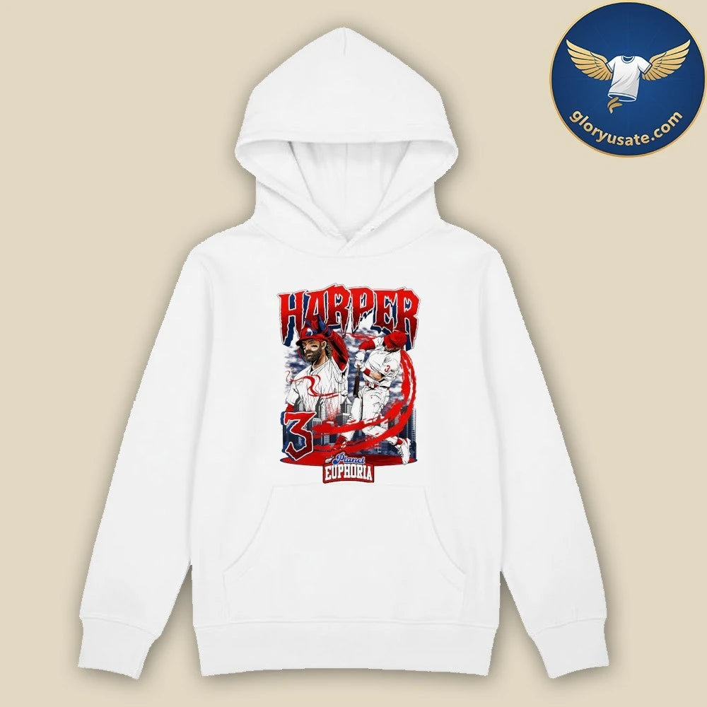 Bryce Harper Philadelphia Baseball Planet Euphoria Graphic Shirt
