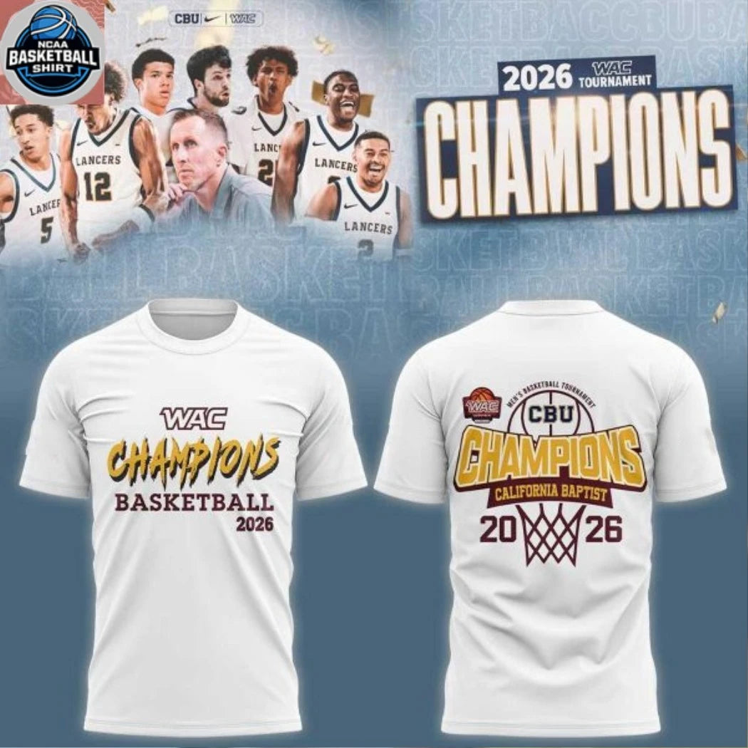 CBU Lancers 2026 WAC Men’s Basketball Tournament Champions Hoodie T-Shirt