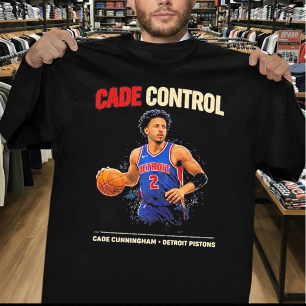 Cade Control Cade Cunningham Detroit Pistons 2 Graphic Shirt