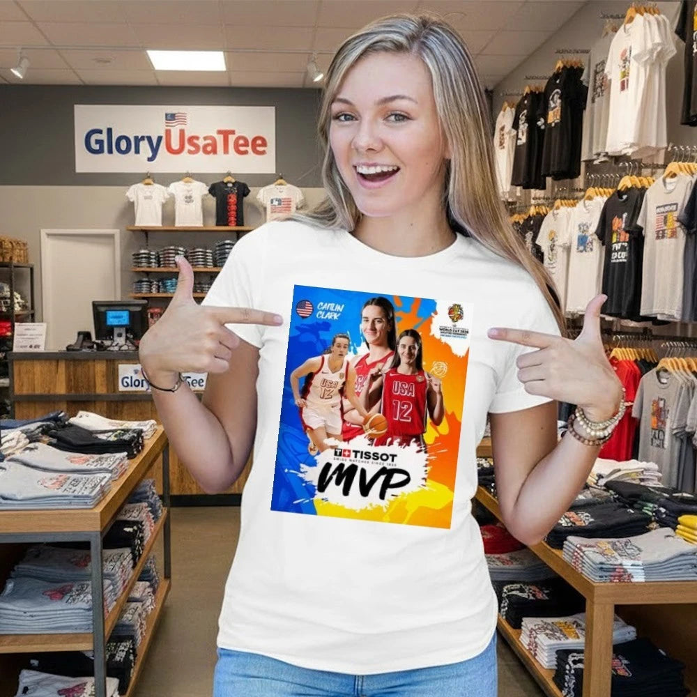 Caitlin Clark Named TISSOT MVP At FIBA s Basketball World Cup 2026 Qualifying Tournament Shirt