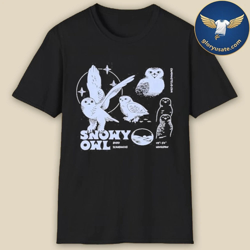 Camp Mustelid Snowy Owl Boxy Tee