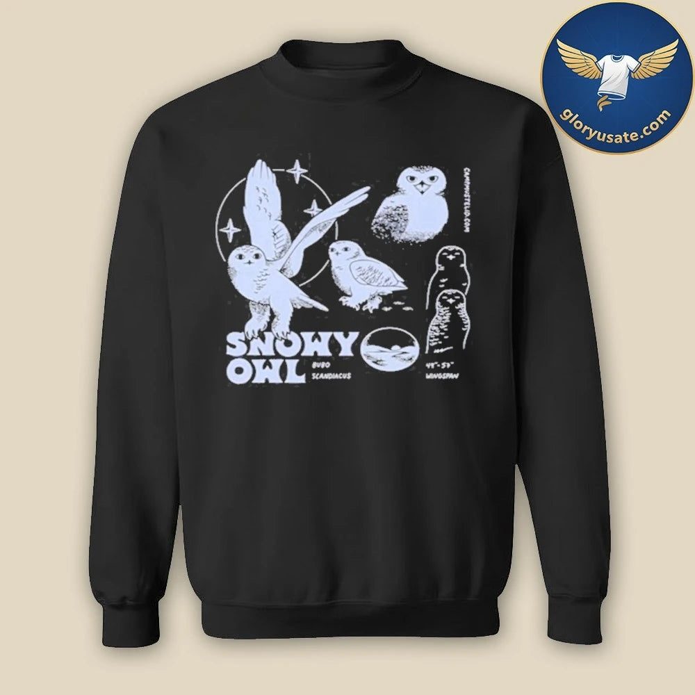 Camp Mustelid Snowy Owl Boxy Tee