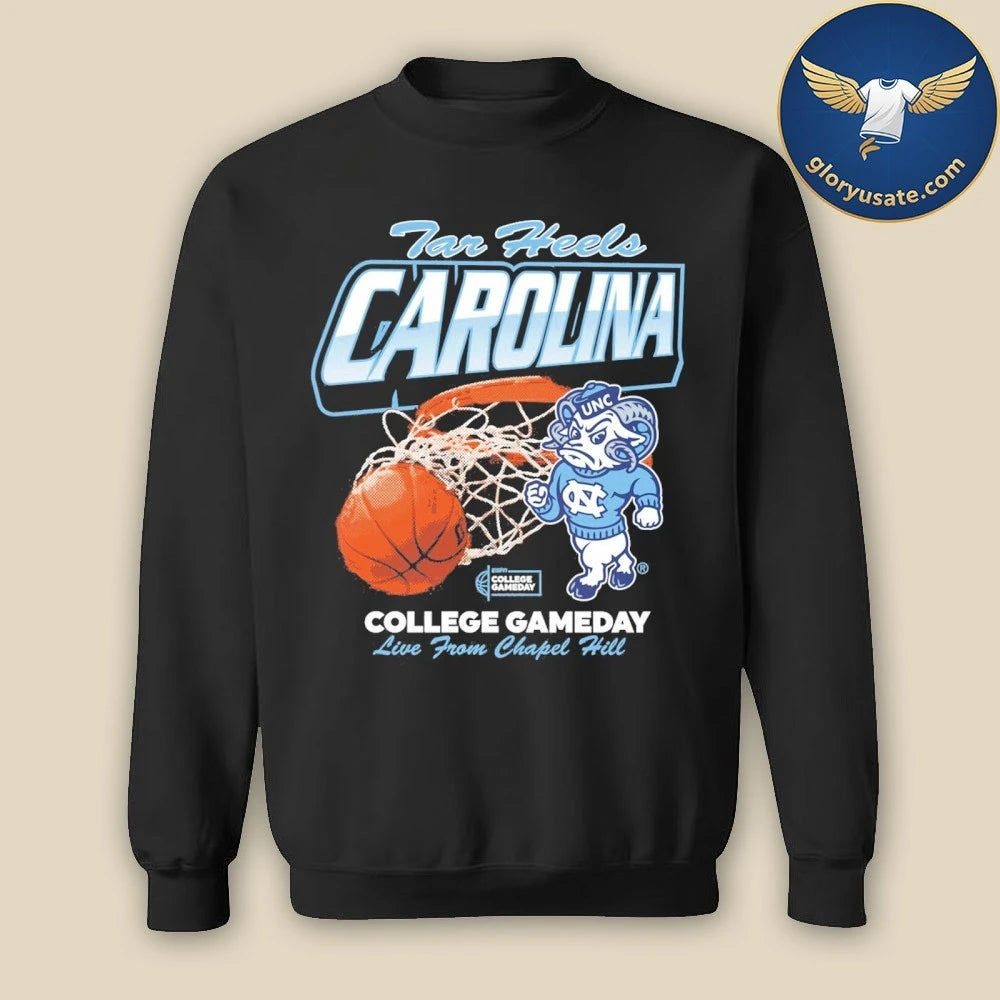 Carolina Tar Heels College Gameday Live from Chapel Hill Mascot Shirt