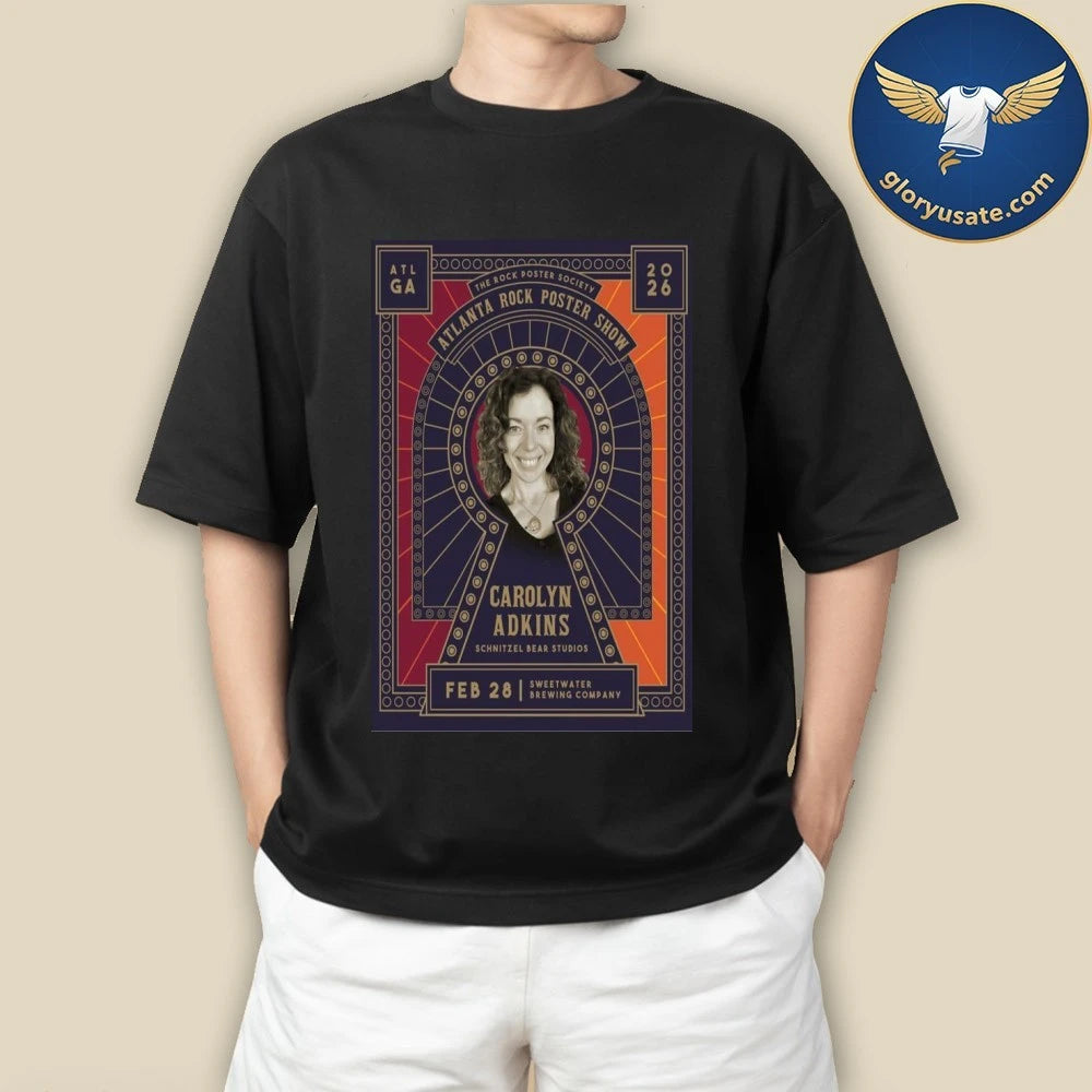 Carolyn Adkins Schnitzel Bear Studios February 28 2026 Tour Poster Shirt