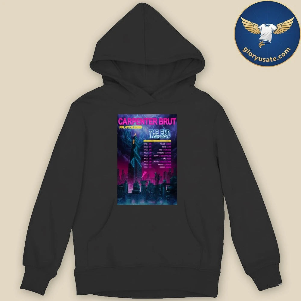 Carpenter Brut France Tour 2026 Poster Shirt