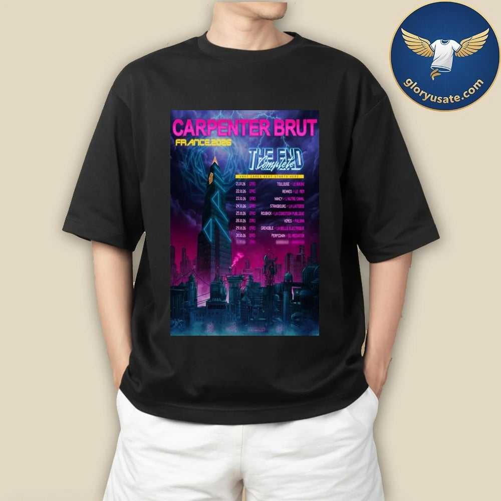 Carpenter Brut France Tour 2026 Poster Shirt