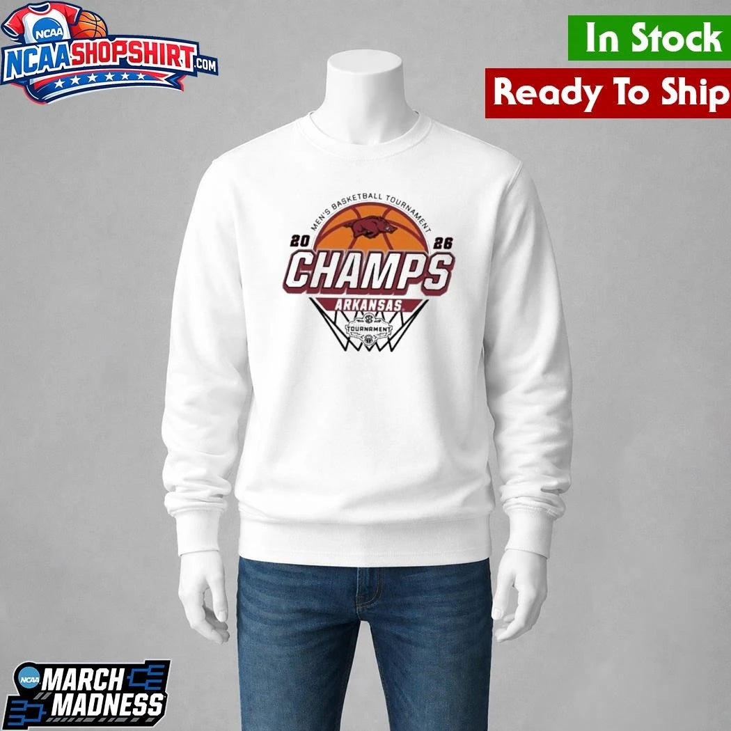 Celebrate Arkansas Razorbacks Men’s Basketball 2026 SEC Tournament Champions Shirt
