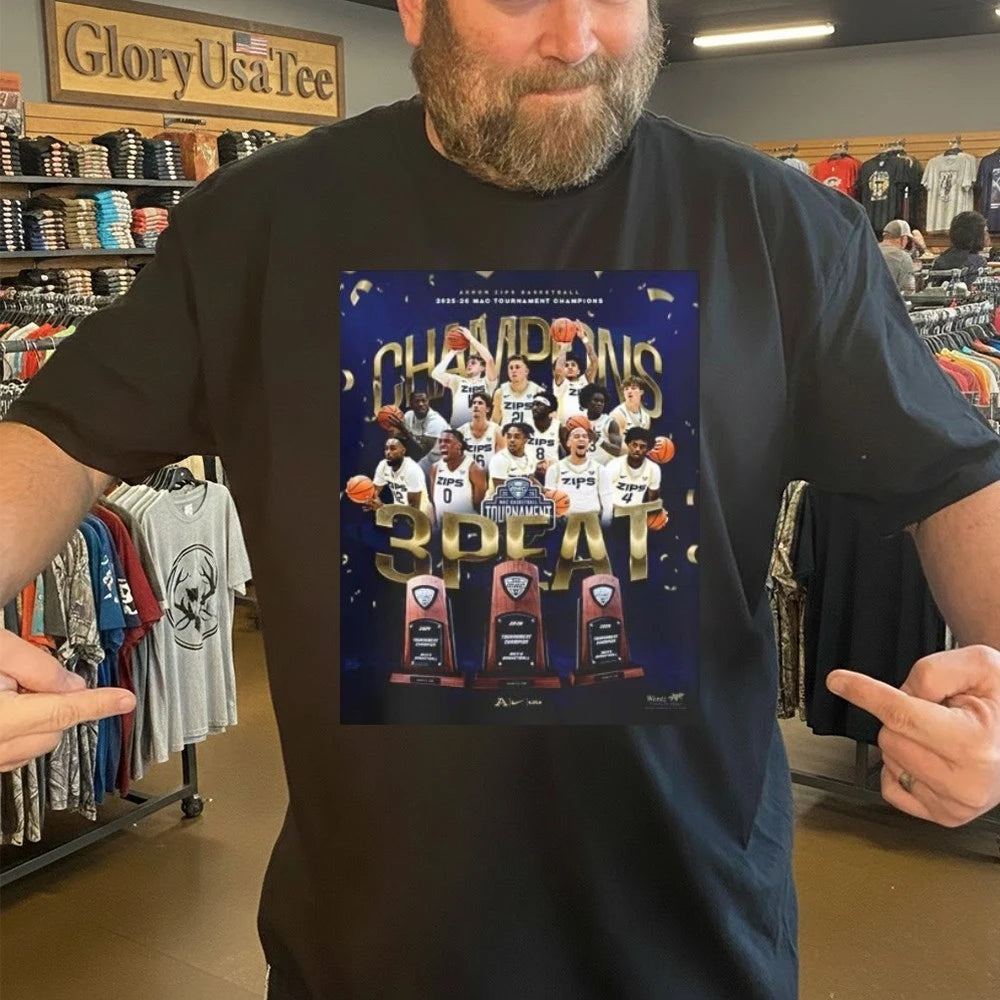 Celebrates Akron Zips MAC Basketball Tournament Champions 2026 T-Shirt