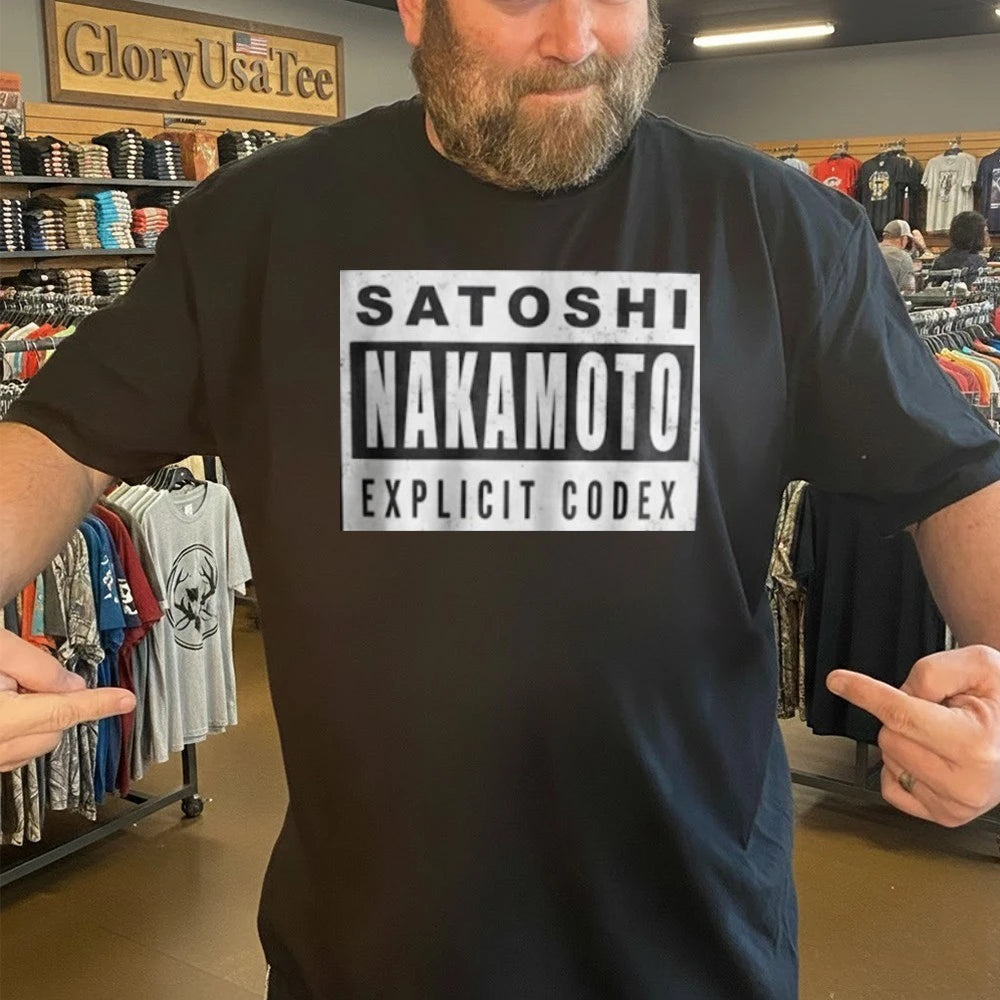 Chad Johnson Satoshi Nakamoto Explicit Codex Shirt