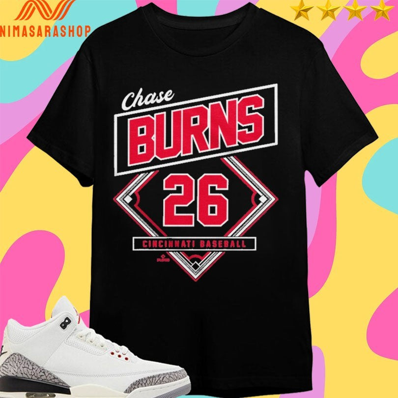 Chase Burns 26 Cincinnati Baseball Classic Diamond Shirts