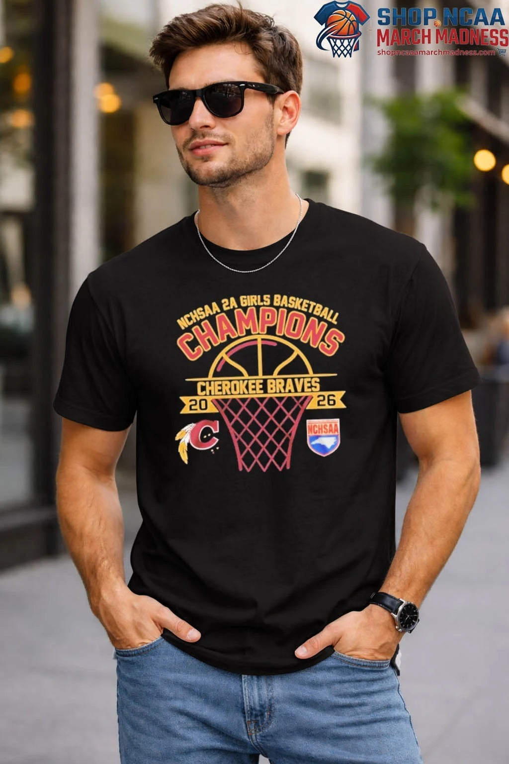Cherokee Braves NCHSAA 2A Girls Champions 2026 T-Shirt Cherokee Braves hirt