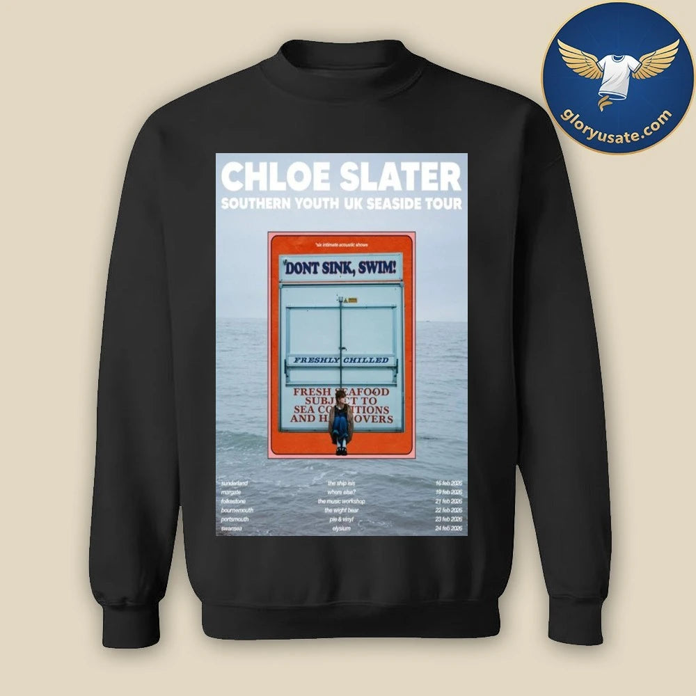 Chloe Slater Southern Youth UK Seaside Tour 2026 Poster Shirt