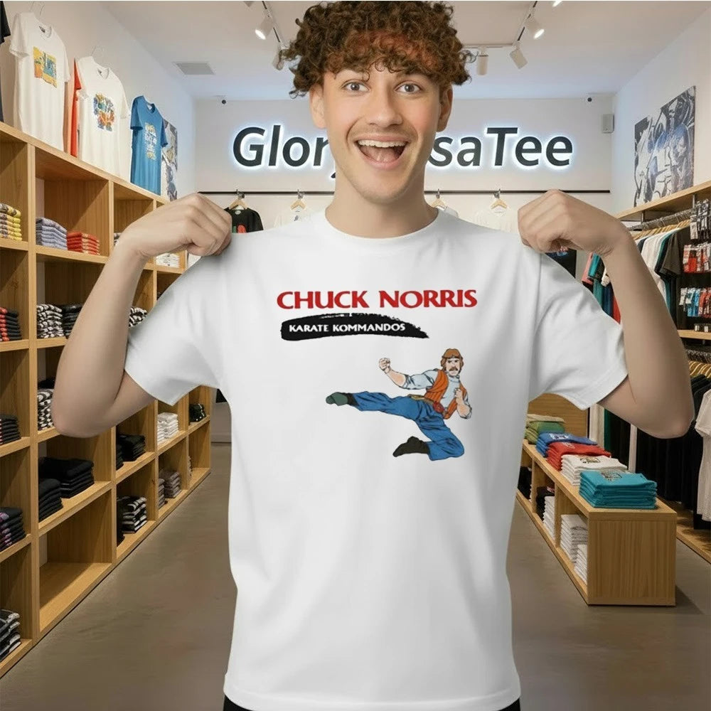 Chuck Norris Karate Kommandos Retro 80s Cartoon Shirt