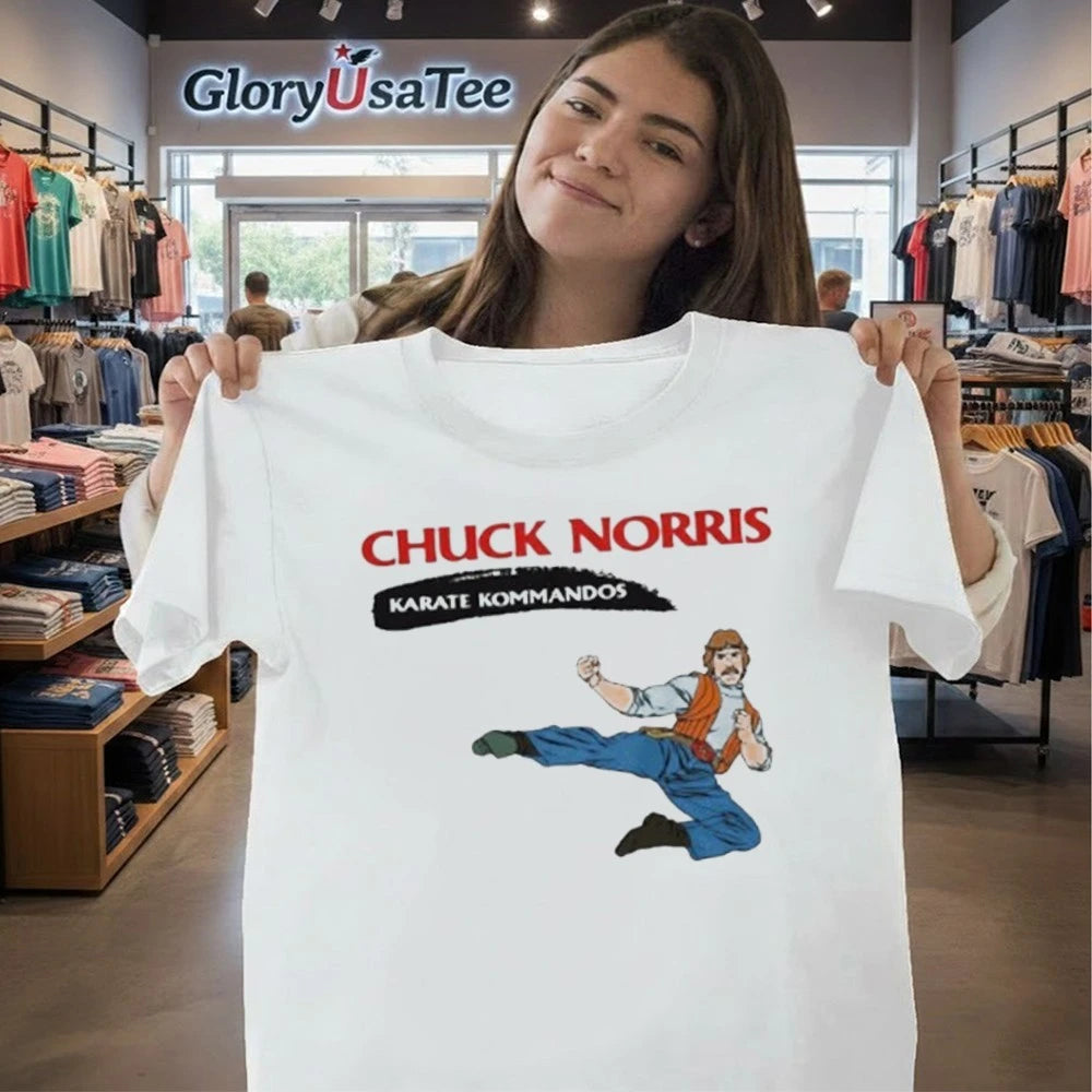 Chuck Norris Karate Kommandos Retro 80s Cartoon Shirt