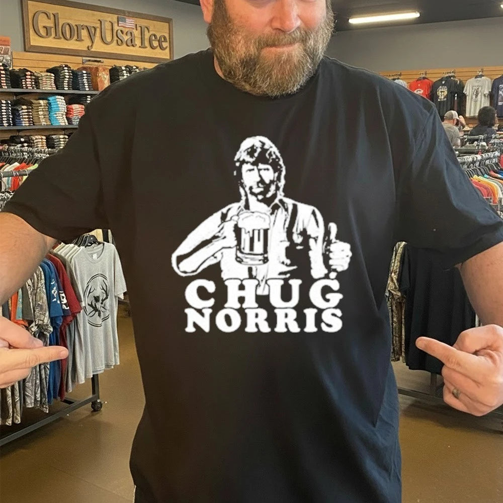 Chug Norris Shirt Cool Drinking Beer Shirt