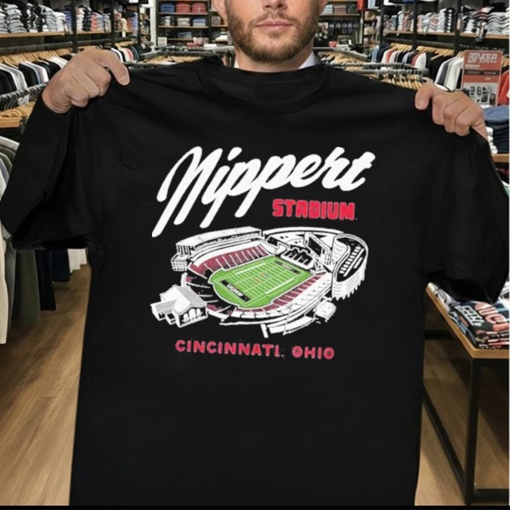 Cincinnati Nippert Stadium Black Shirt
