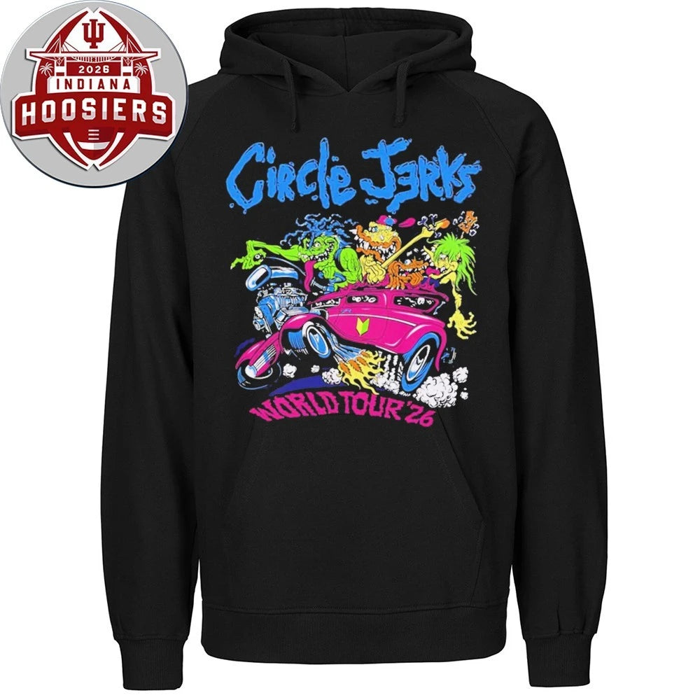 Circle Jerks Pizza Hot Rod 2026 World Tour Merch Shirts
