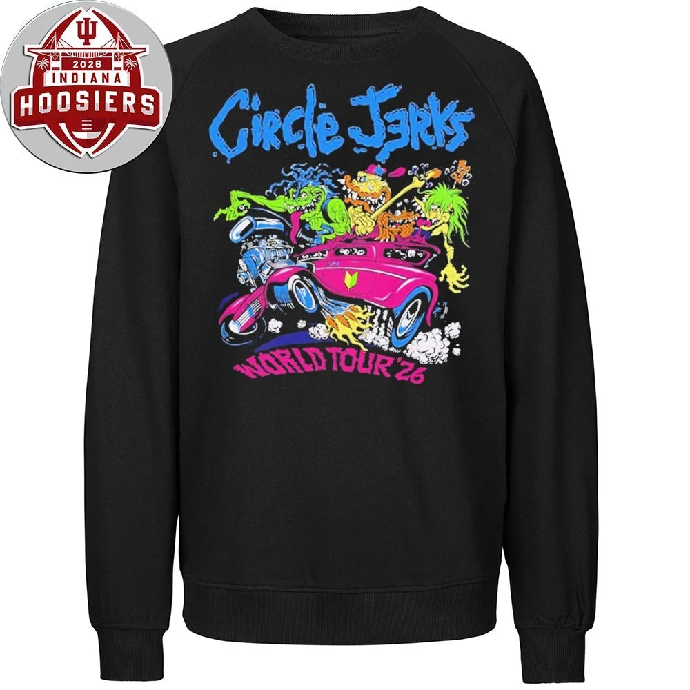 Circle Jerks Pizza Hot Rod 2026 World Tour Merch Shirts
