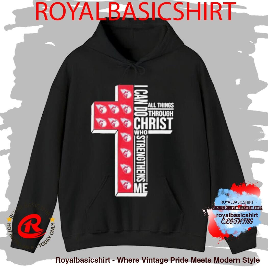 Cleveland Guardians Baseball Cross I Can Do All Things Through Christ Shirt