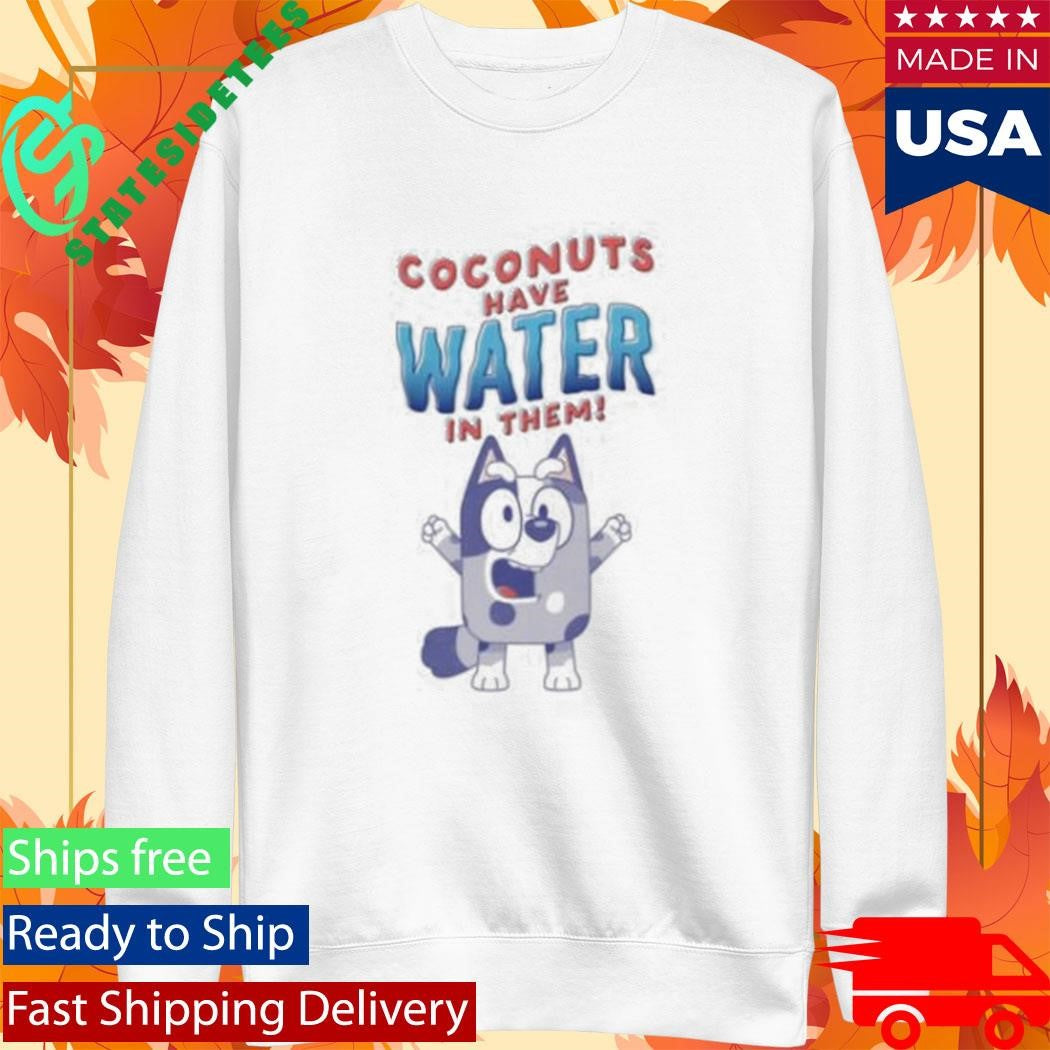 Coconuts Have Water In Them Bluey Adults T-Shirt
