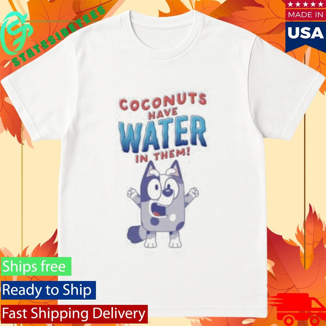 Coconuts Have Water In Them Bluey Adults T-Shirt