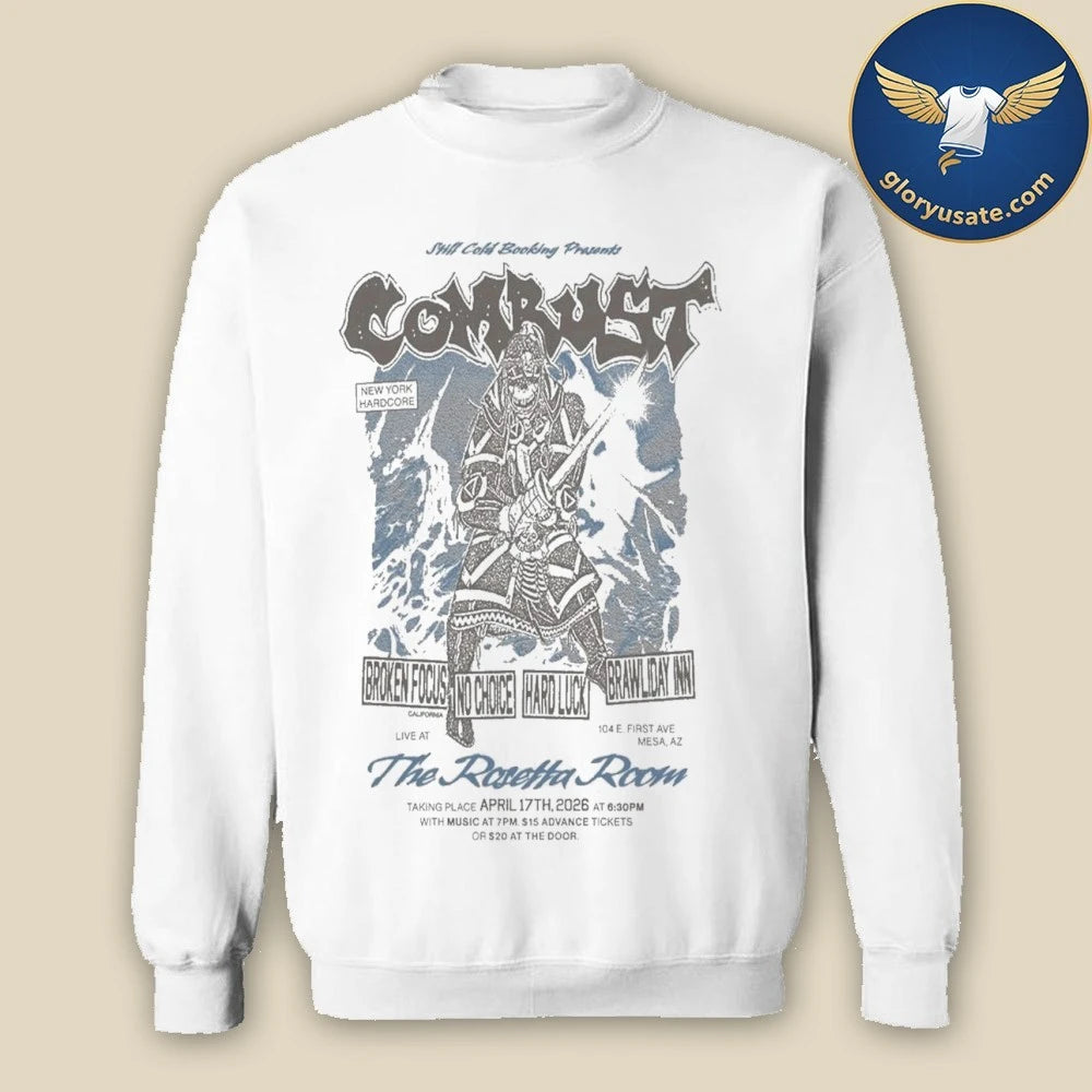 Combust The Rosetta Room April 17 2026 Tour Poster Shirt