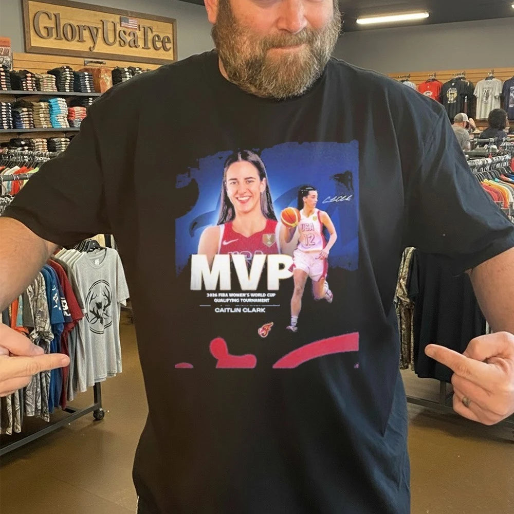 Congrats Caitlin Clark Being Named The MVP 2026 FIBA Womens World Cup Qualifying Tournament T-Shirt