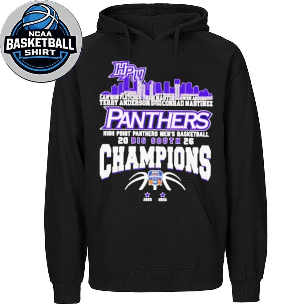 Congrats High Point Panthers Champions 2026 Big South Men’s Basketball Logo Shirt