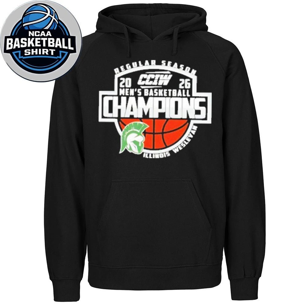 Congrats Illinois Wesleyan Champions CCIW Men’s Basketball Regular Season 2026 Logo Shirt