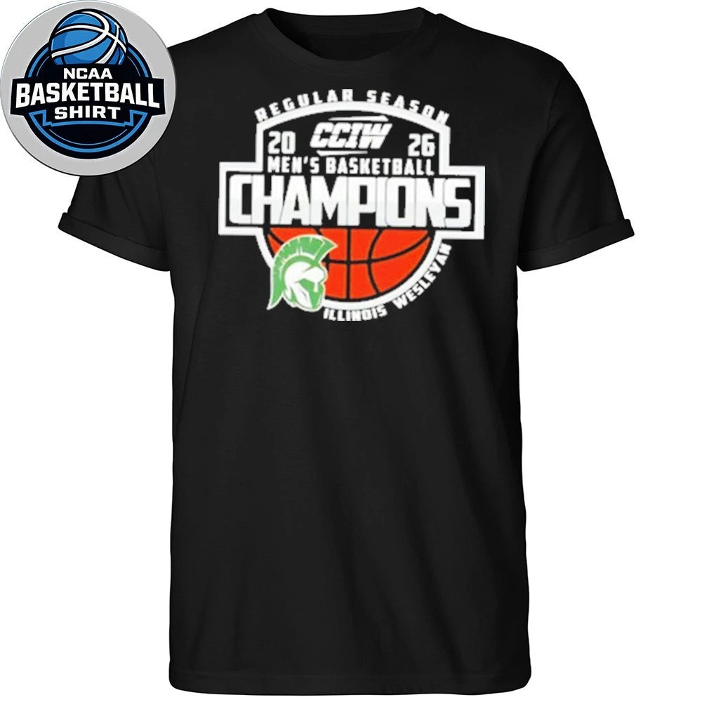 Congrats Illinois Wesleyan Champions CCIW Men’s Basketball Regular Season 2026 Logo Shirt