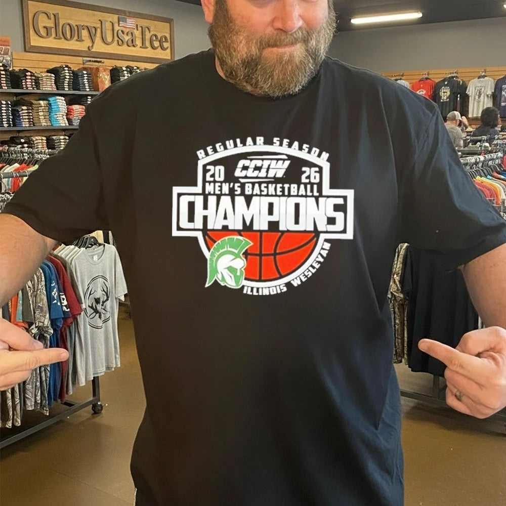 Congrats Illinois Wesleyan Champions CCIW Men’s Basketball Regular Season 2026 Shirt