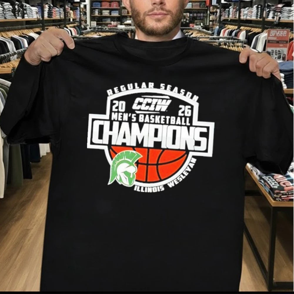 Congrats Illinois Wesleyan Champions CCIW Men’s Basketball Regular Season 2026 Shirt